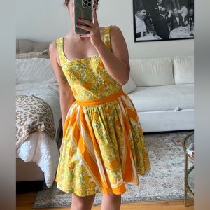 J. Crew Stefania dress in limone scarf print 22